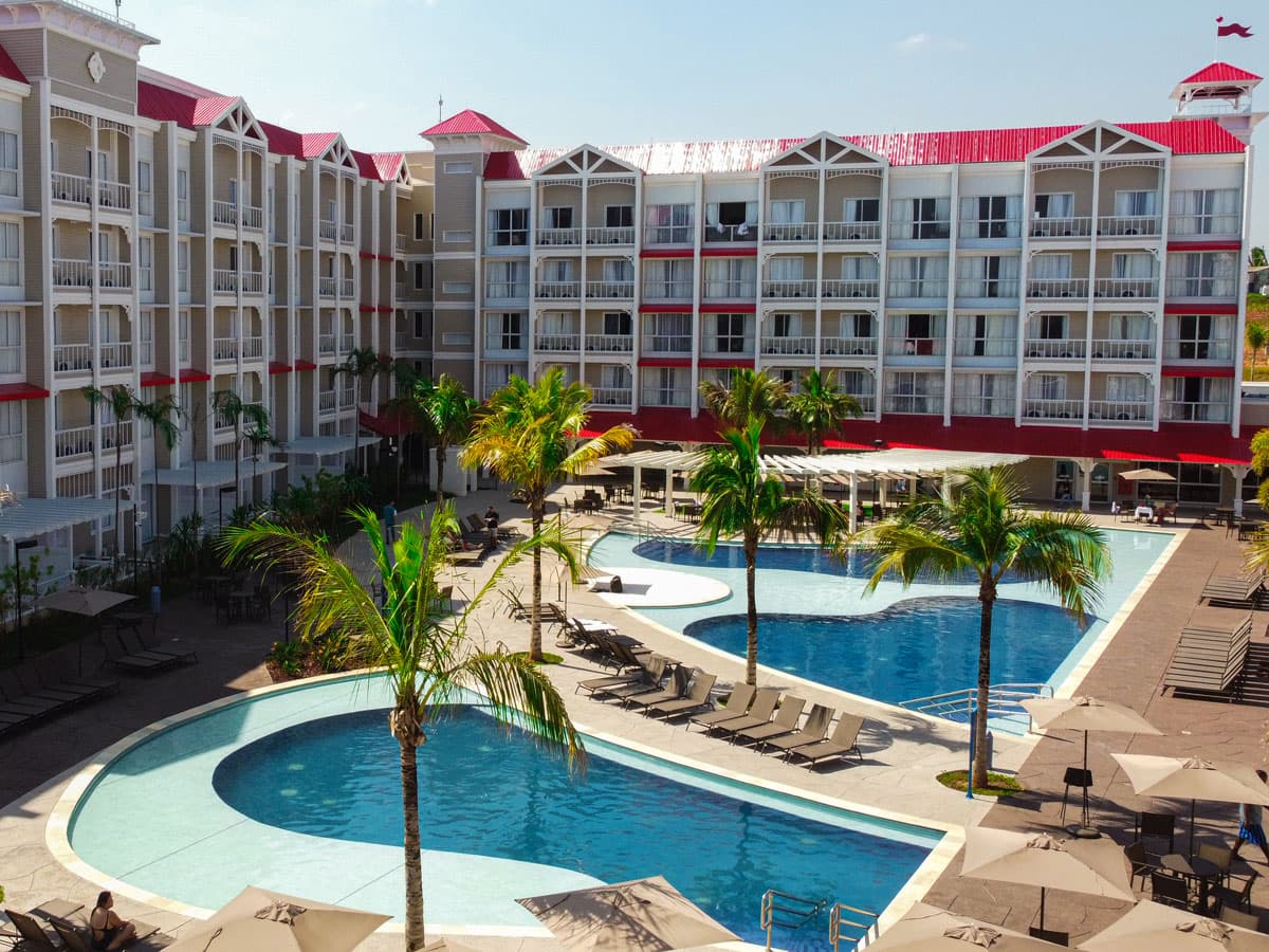 Vista aérea do São Pedro Thermas Resort